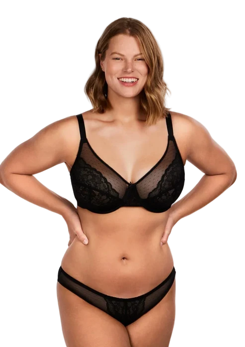 SCULPTD Bra: Full Coverage Lace Minimizer Bra