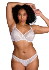 SCULPTD Bra: Full Coverage Lace Minimizer Bra